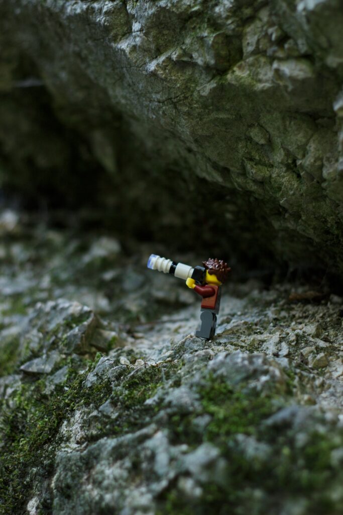Micro-aventura sendo representado pelo lego